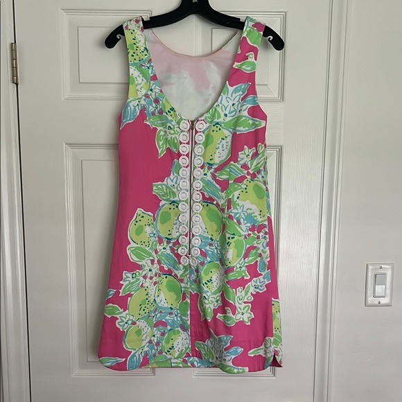 Lilly Pulitzer Delia shift dress in hot pink lemonade - Picture 3 of 3